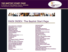 Tablet Screenshot of baptiststart.com